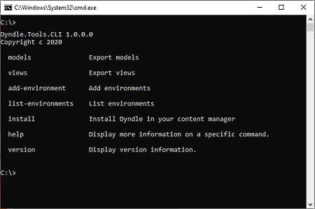 Picture of the Dyndle CLI